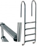 Лестница Wall  Standart 2 ступени с накладками, AISI-304 Арт.15202